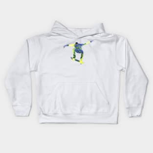 Skateboarding Abstract Kids Hoodie